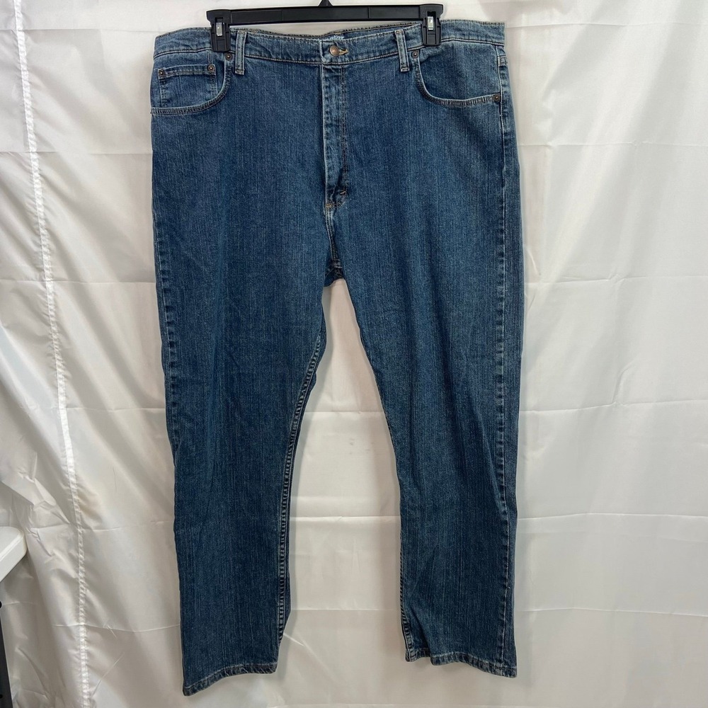 Wrangler Reserve men's‎ advanced comfort medium wash straight jeans casual 42x30